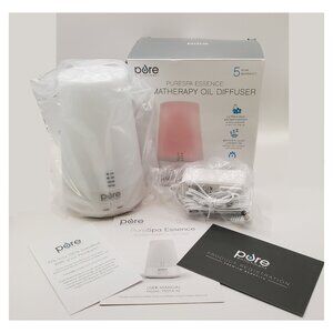 PureSpa Essence Aromatherapy Oil Diffuser – LED Colors + Quiet Mist – New in Box